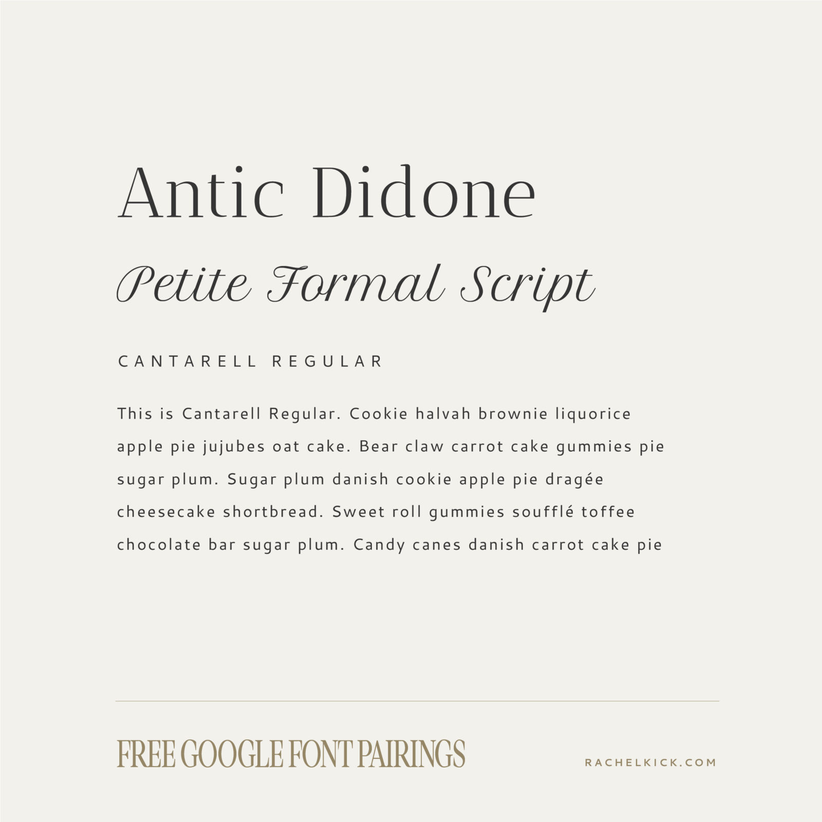 8 Elegant & Free Google Font Pairings for Websites | rachelkatephoto.com